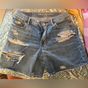 midi denim shorts!